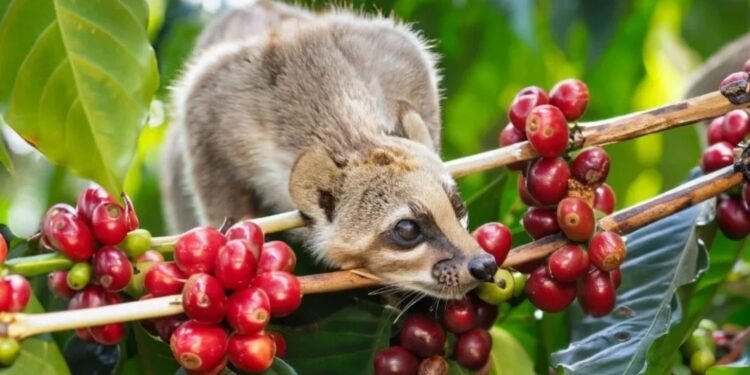 Café Exótico: Análise Revela Composição Única em Grãos Excretados por Civetas