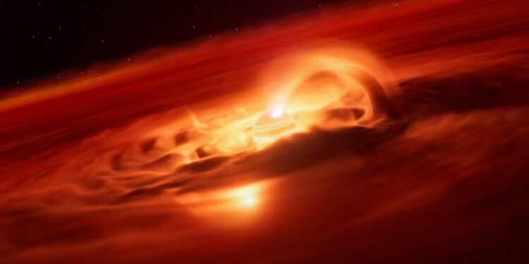 Rebelde Cósmico: Planeta Surpreende ao Devorar Matéria como uma Estrela Jovem